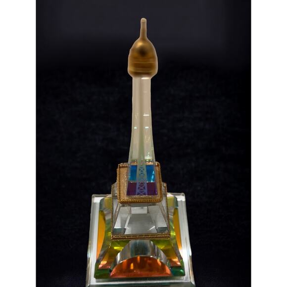 Crystal Eiffel Tower Display Statue 5 1/2 inches tall. - Picture 2 of 4